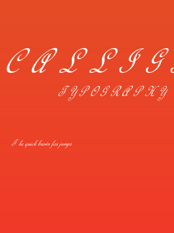 Calligraphy Script Poster