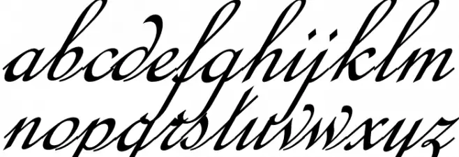 Calligraphy Script Шрифта строчной
