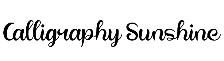 Calligraphy Sunshine  Descarca Fonturi Gratis