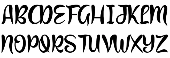 Calligraphy Sunshine Polices MAJUSCULES