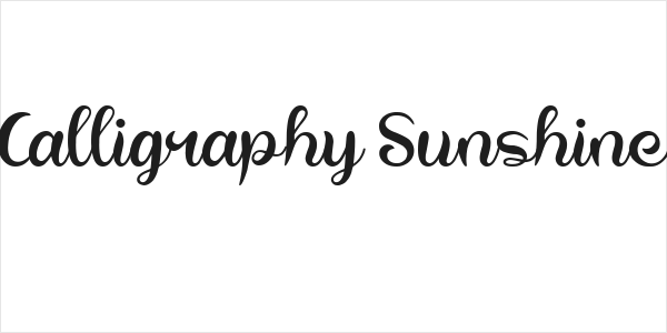Calligraphy Sunshine Logo