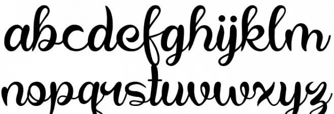 Calligraphy Sunshine Caratteri MINUSCOLO