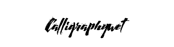 Calligraphy wet  Frei Schriftart Herunterladen
