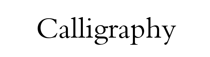 Calligraphy Font