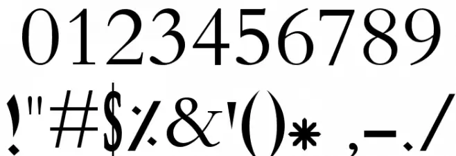 Calligraphy Font OTHER CHARS