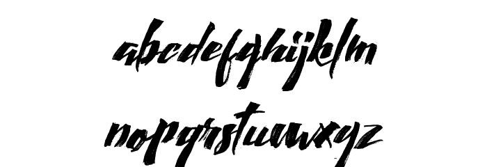 Calligraphy Font LOWERCASE