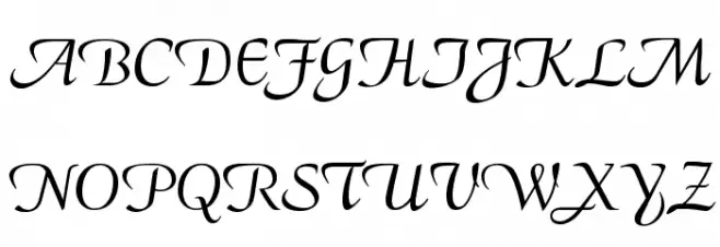 CalligraphyFLF Schriftart Groß