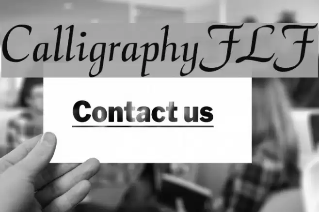 CalligraphyFLF Caratteri examples