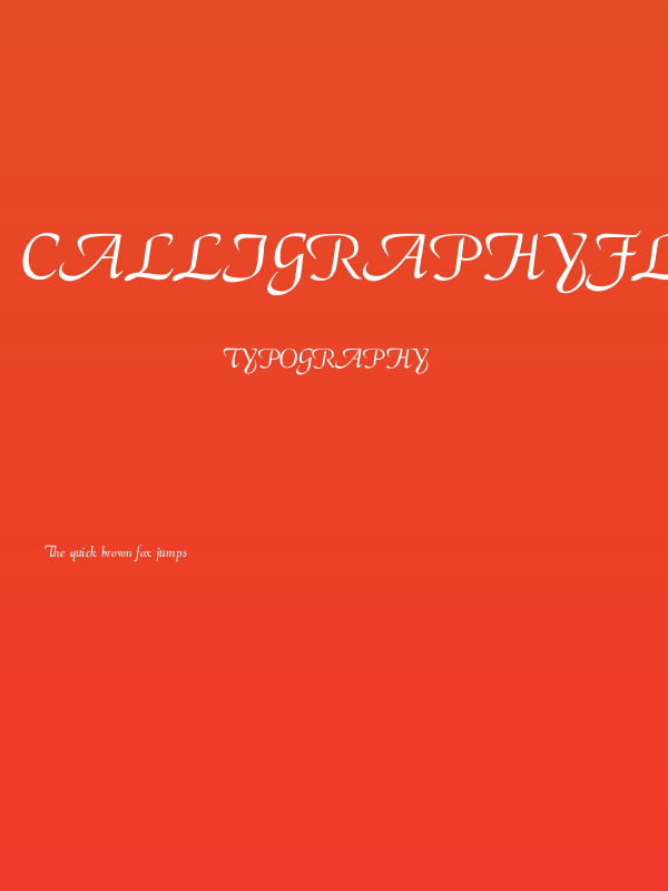 CalligraphyFLF Poster