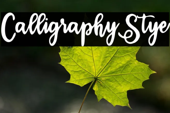 CalligraphyStye Example 1