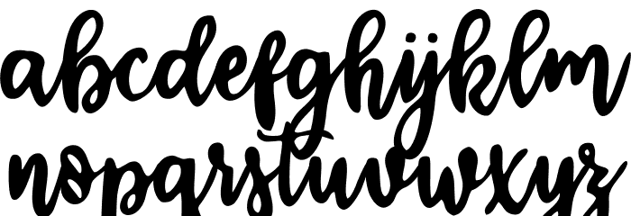 CalligraphyStye Font LOWERCASE