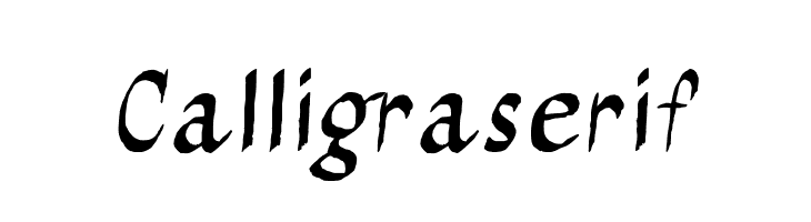 Calligraserif Font