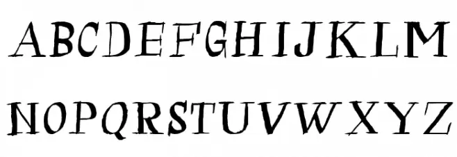 Calligraserif Schriftart Groß