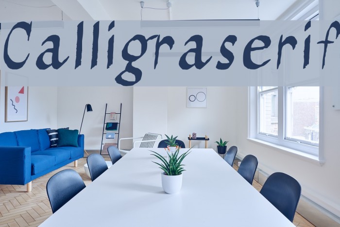 Calligraserif Font examples