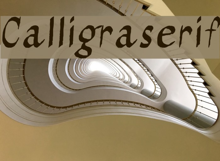 Calligraserif Font examples