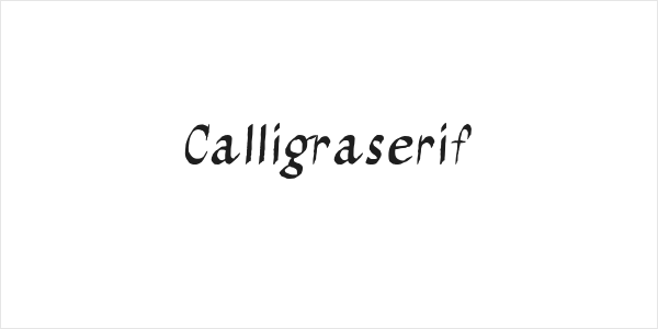 Calligraserif Logo