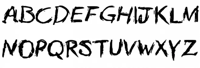 Calligtastrophe Schriftart Groß