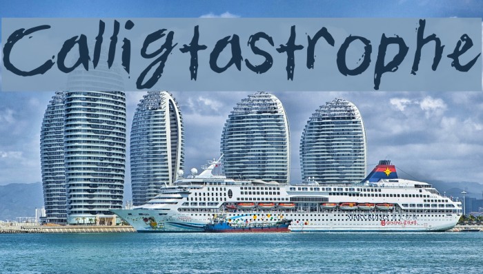 Calligtastrophe Font examples