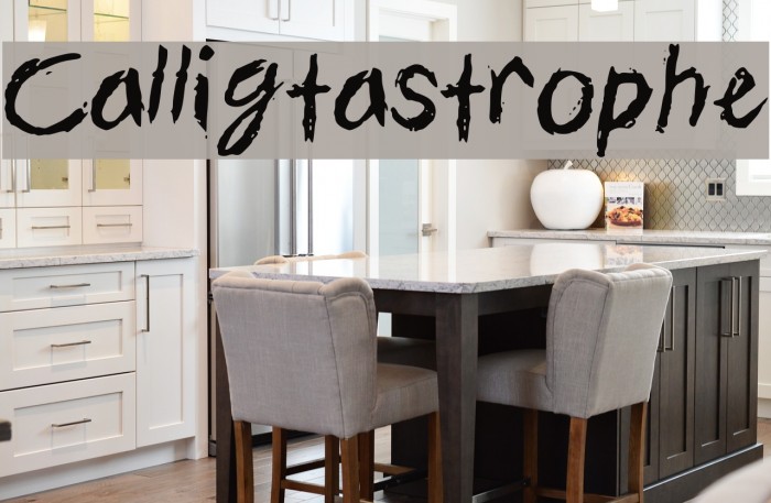 Calligtastrophe Font examples