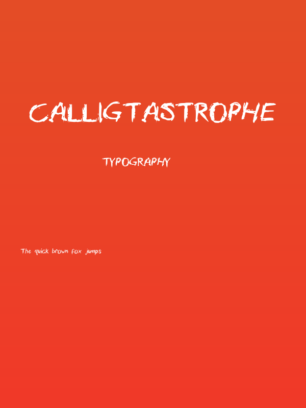 Calligtastrophe Poster