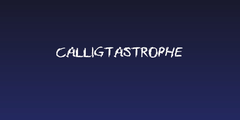 Calligtastrophe Social Header