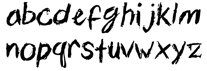 Calligtastrophe Font LOWERCASE