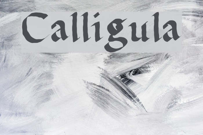 Calligula Font examples