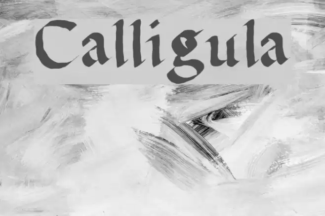 Calligula Fonte examples
