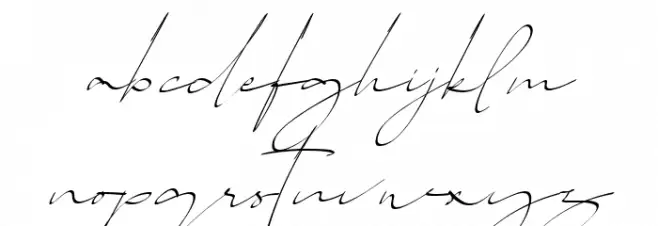 Callihgra Free Regular फ़ॉन्ट लोअरकेस