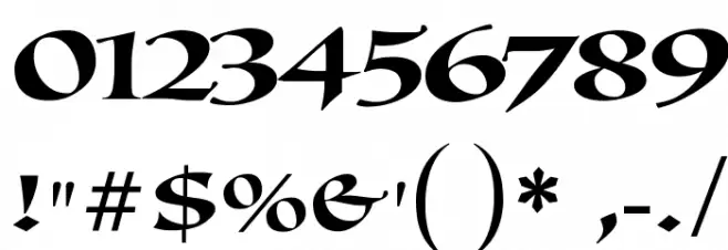 Callimundial Font OTHER CHARS