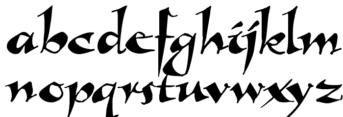 Callimundial Font LOWERCASE