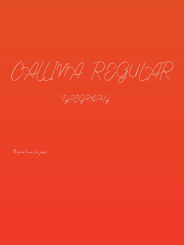 Callina  Regular Poster