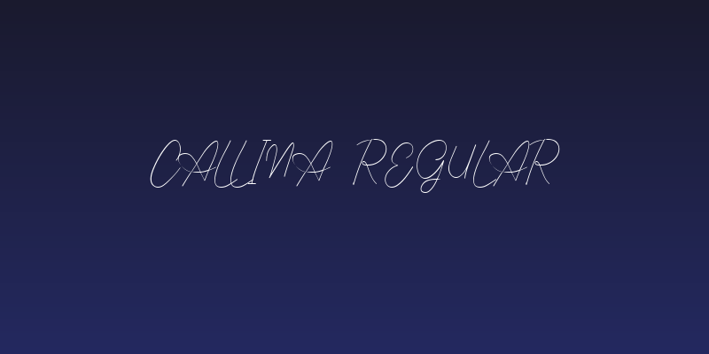 Callina  Regular Social Header