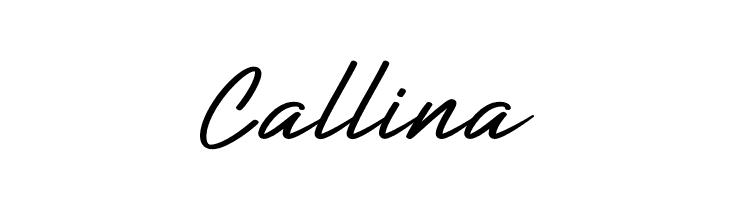 Callina  フリーフォントのダウンロード