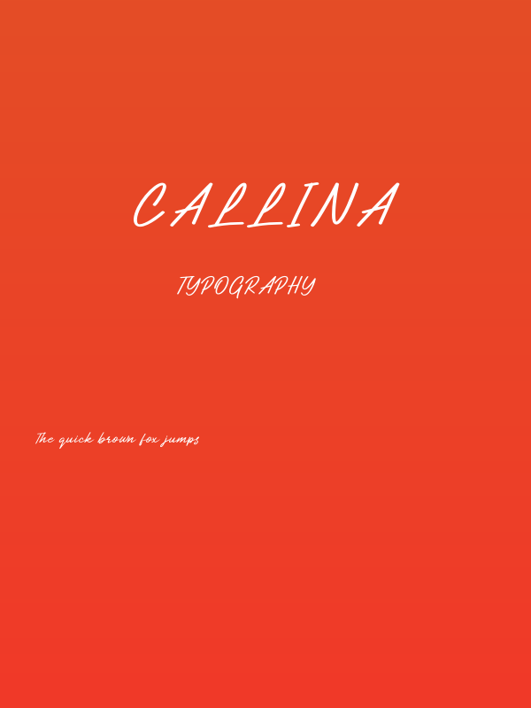 Callina Poster