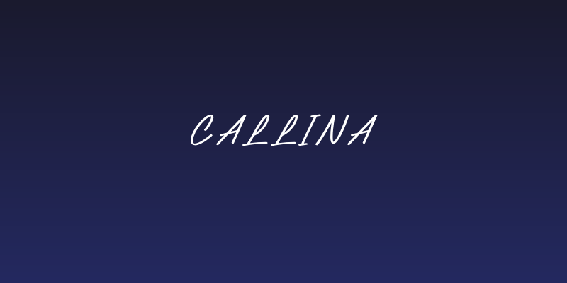 Callina Social Header