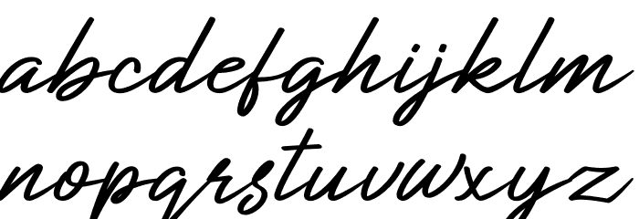 Callina Font LOWERCASE