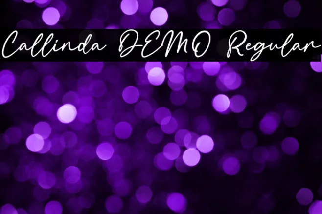 Callinda DEMO Regular Example 1