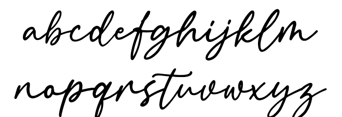 Callinda DEMO Regular Font LOWERCASE