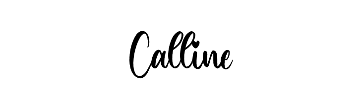 Calline  Frei Schriftart Herunterladen