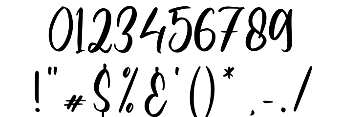 Calline Font OTHER CHARS