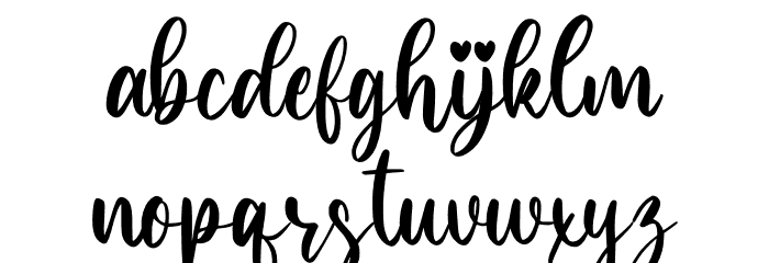 Calline Font LOWERCASE