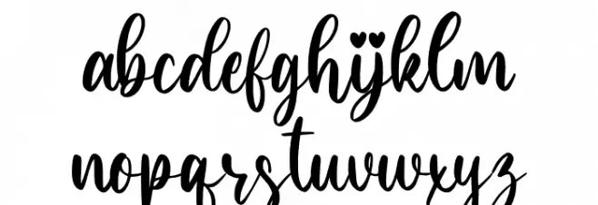 Calline Font LOWERCASE