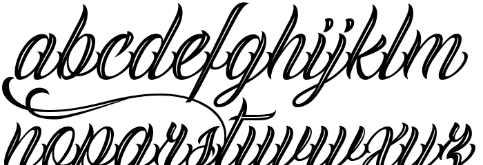 Calling Angels Personal Use Font LOWERCASE