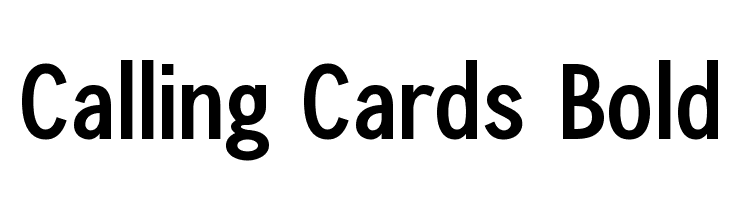 Calling Cards Bold  Free Fonts Download