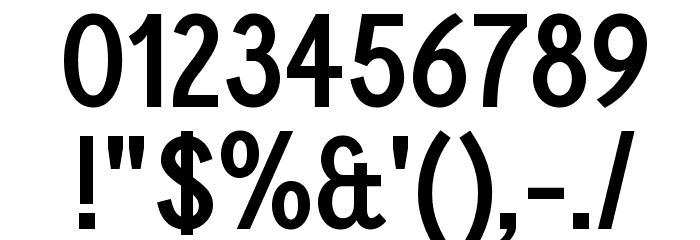 Calling Cards Bold Font OTHER CHARS