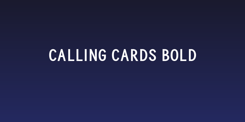 Calling Cards Bold Social Header
