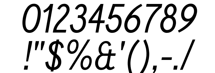 Calling Cards Italic Font OTHER CHARS