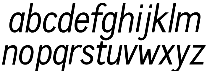 Calling Cards Italic Font LOWERCASE