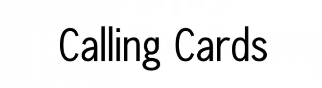 Calling Cards 